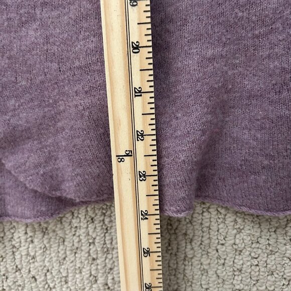 Eileen Fisher Cardigan Sweater Merino Wool Lavender Open Front Boucle Size L - Picture 8 of 8